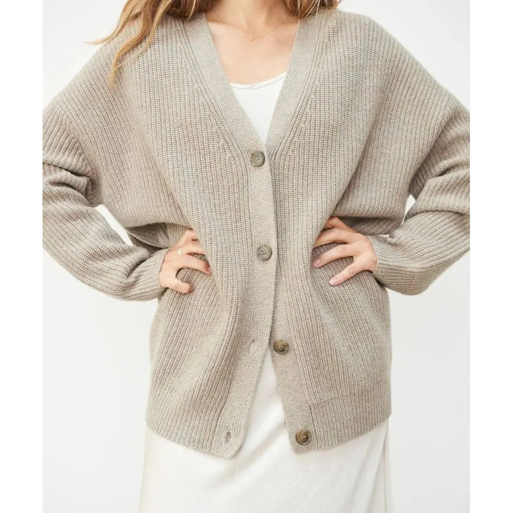 Elegante Knopen Cardigan Zenvora