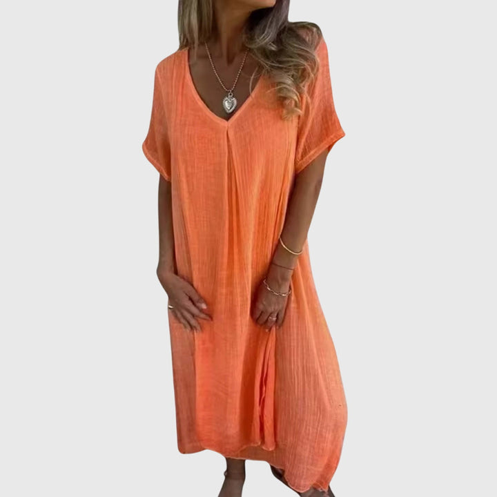 Fiona | Elegant Lightweight V-Neck Drees