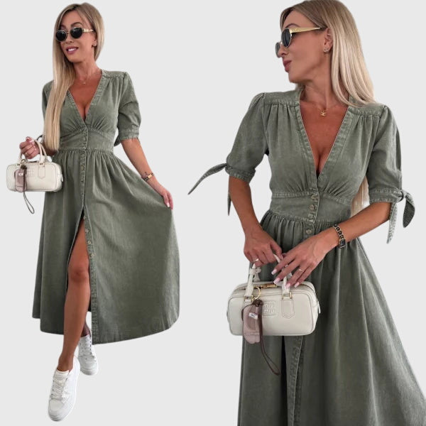 Sophia | Elegant Denim Dress