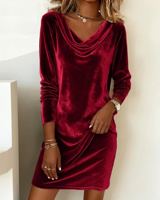 Frosina | Loose Fitting Velvet Dress - Zenvora