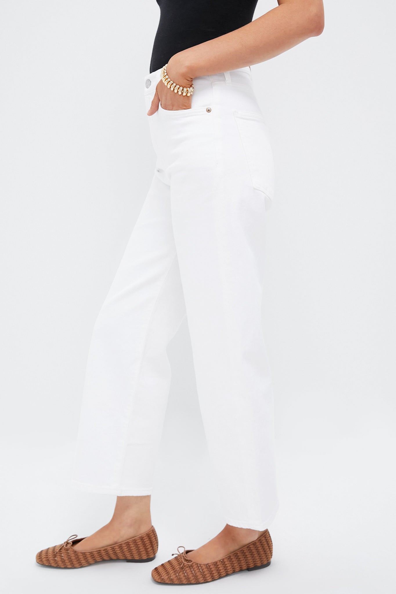 Sour Cream Harper Crop Jean Zenvora