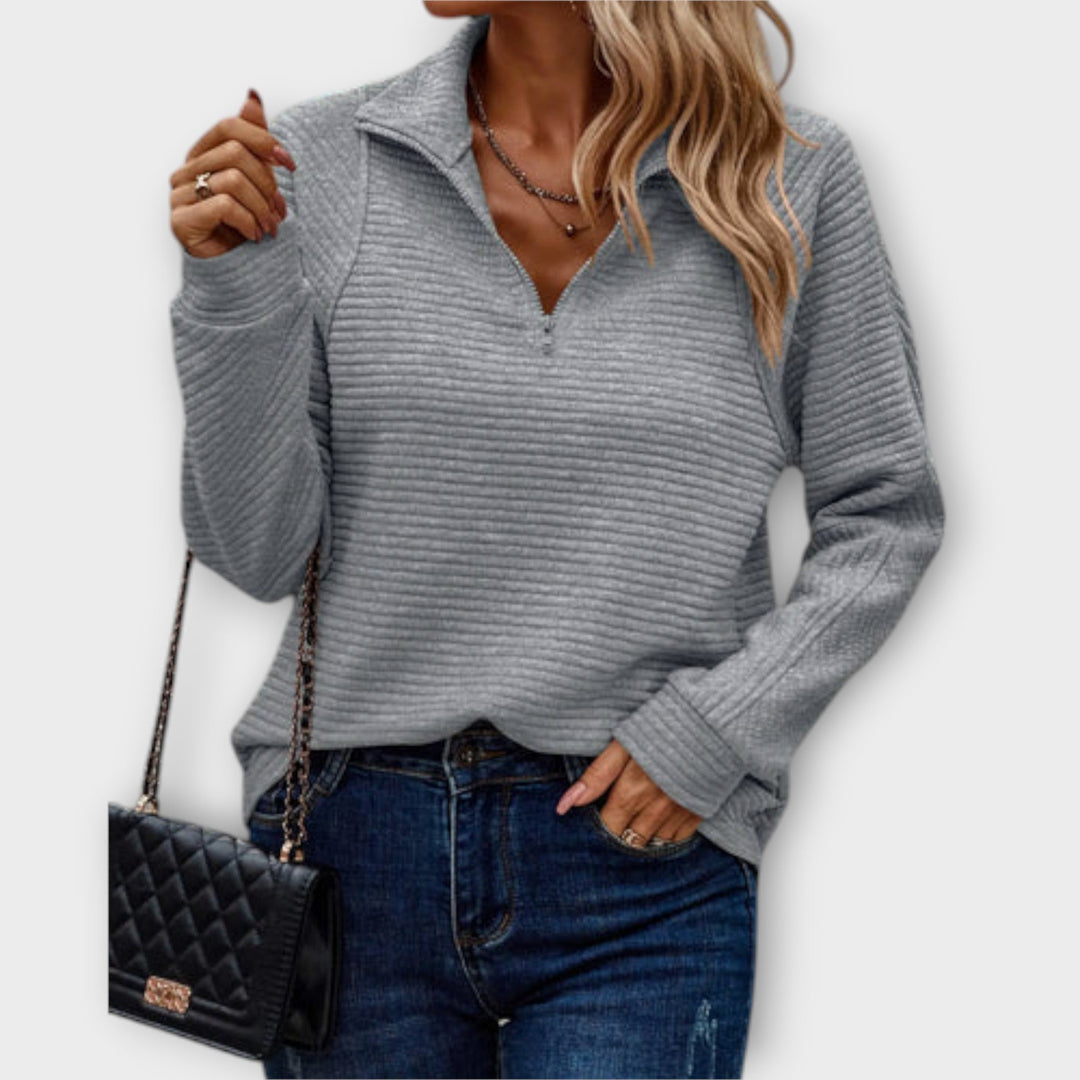 Chrystah | Comfortable Sweater Gray
