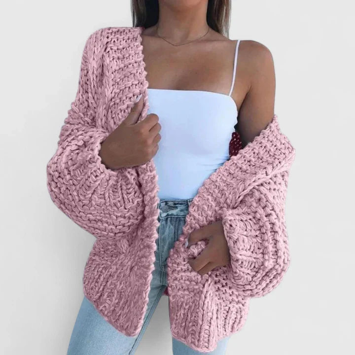 Yvanderliah | Comfortable Cardigan Pink