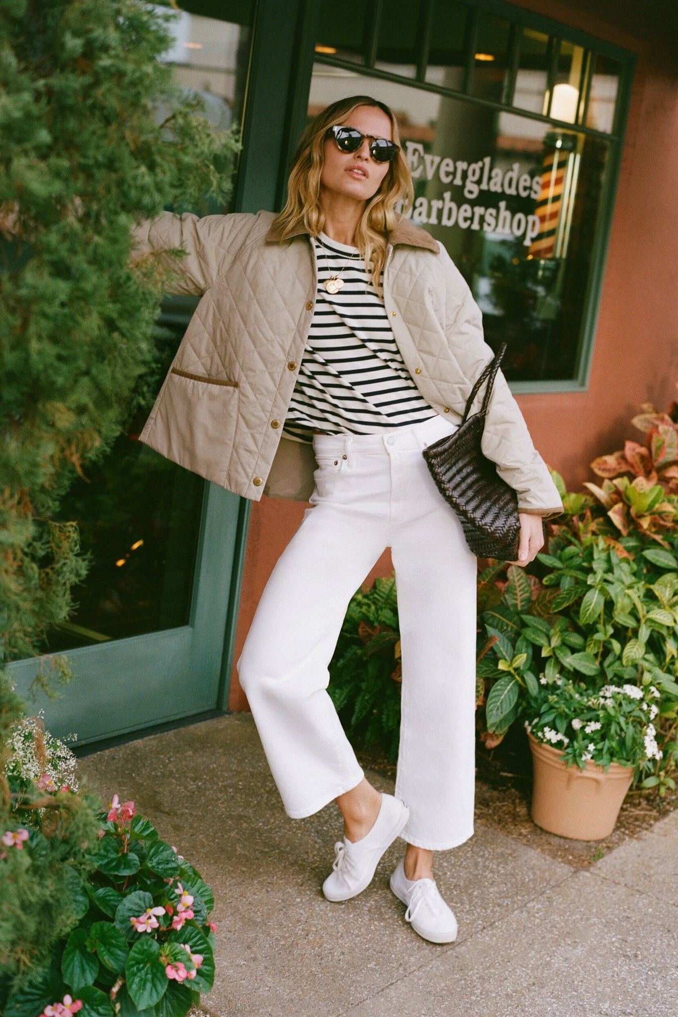 Sour Cream Harper Crop Jean Zenvora