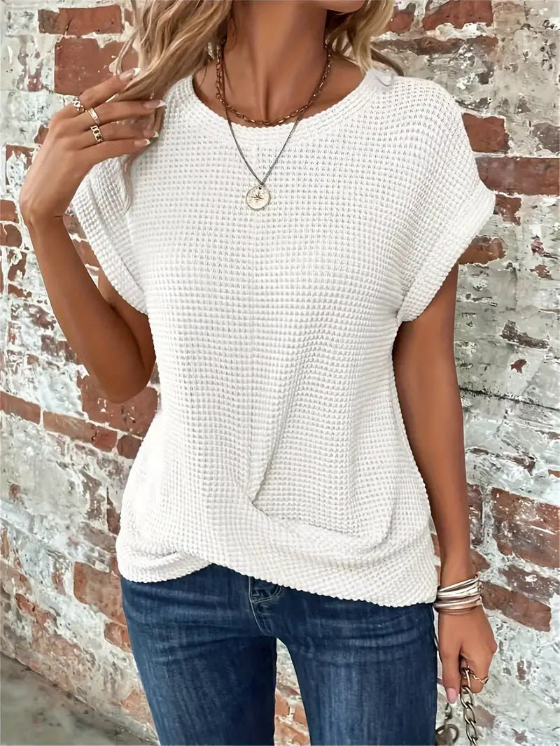 Sophie -  The Sweetheart Round Neck T-Shirt Zenvora