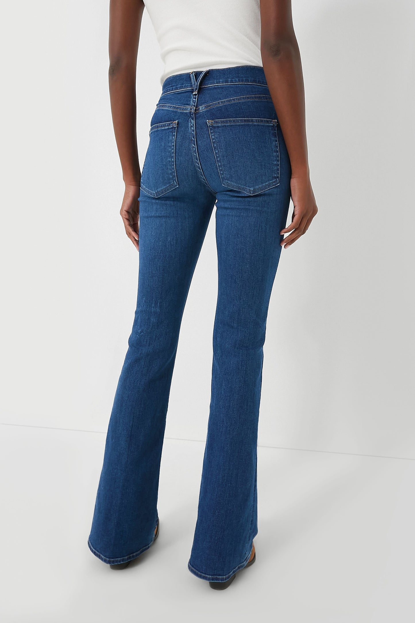 Bright Blue Beverly High Rise Skinny Flare Zenvora