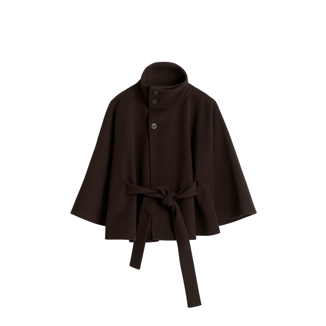 Zenvora Belt Cape Jacket - Zenvora