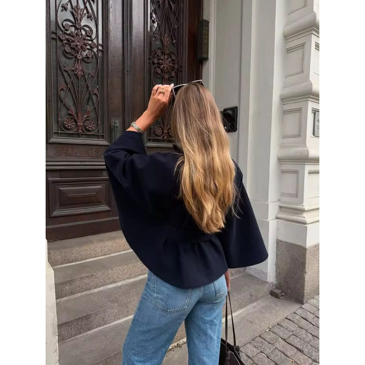 Zenvora Belt Cape Jacket - Zenvora