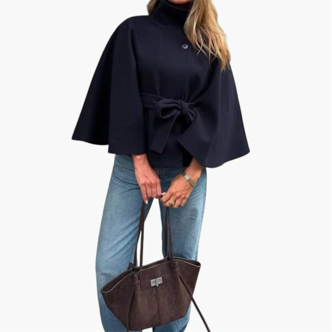 Zenvora Belt Cape Jacket - Zenvora